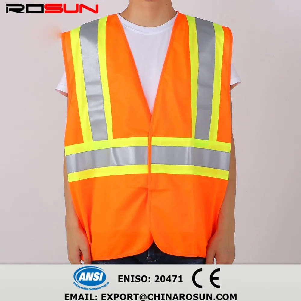 Yellow Fluorescent Safety Vest Railroad Boat Surveyor Safety Vest 3m