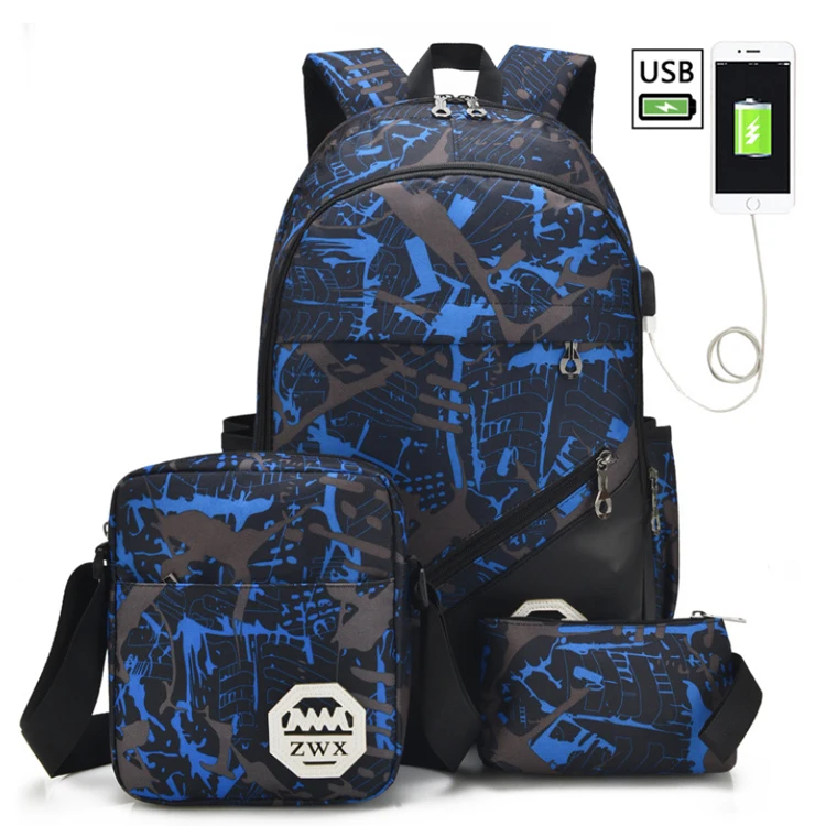 Osgoodway2 Wholesale China Travel Bags Sets Kids Canvas School Backpacks