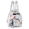 Fashion white printing mini bear PU leather school bag backpack for sale
