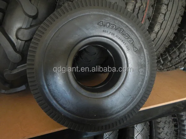 3.50-4 Flat Free Tire for garden cart with good quality