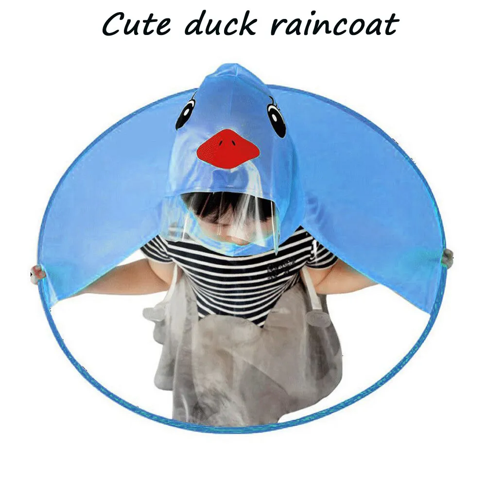 Rain Coat Duck Hat Foldable Children Raincoat child Umbrella Cape impermeable Rain Coat Duck Hat Foldable Children Raincoat child Umbrella Cape impermeable