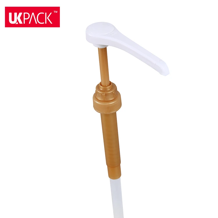 Plastic Long Nozzle Syrup Bottle Pump Dispenser Food Grade Pump For