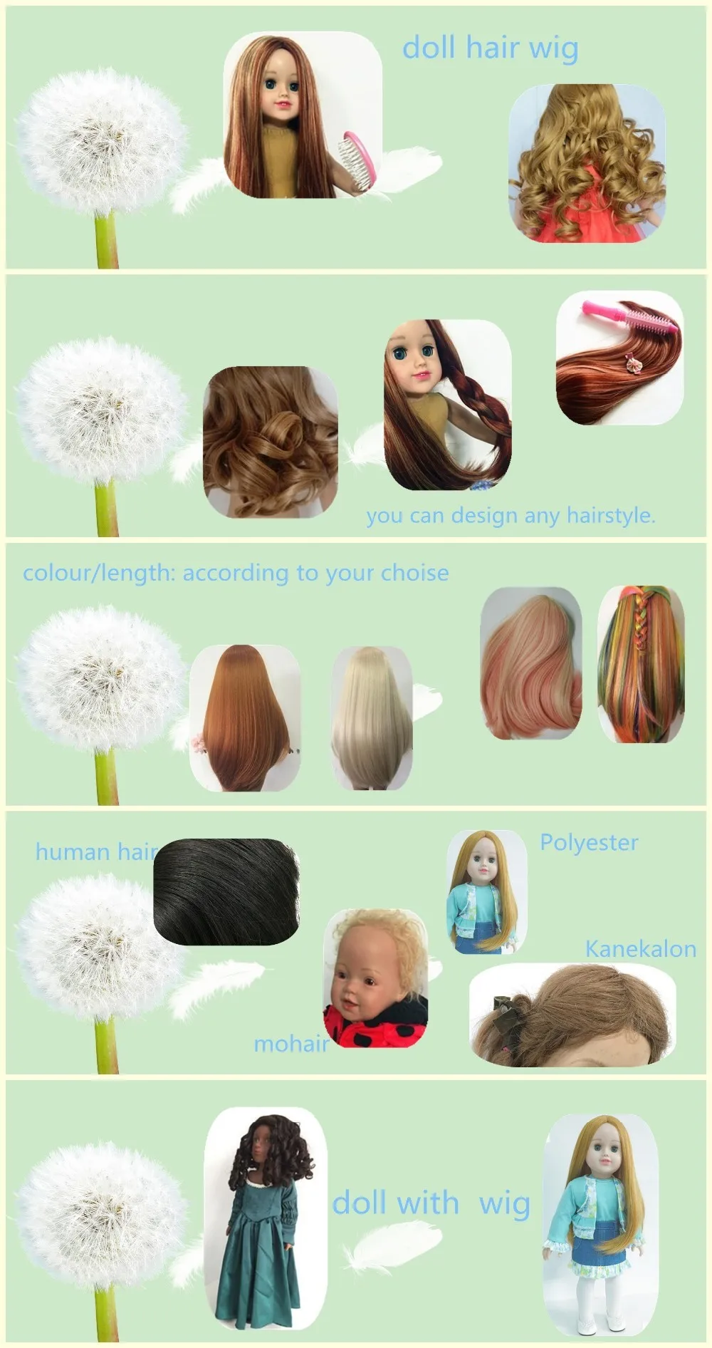 making doll wigs