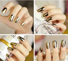 New Hot Upscale Fashion ashion Smooth Gold Foil Armour Nail Sticker Art Decoration Sticker professional Patch