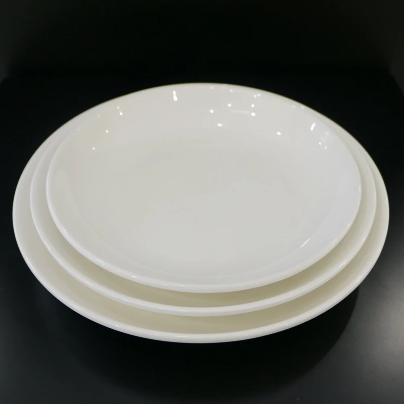 8 Inch 10 Inch 11 Inch White Ceramic Round Dinner Plate,Wholesale