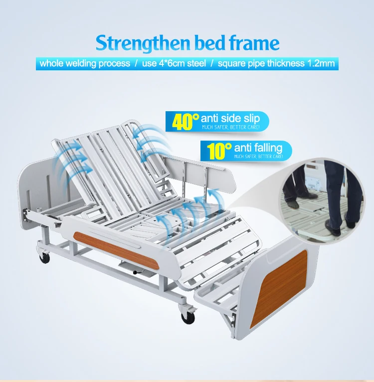 2019 hot sale medical electrical automatic hospital nursing beds with potty-hole