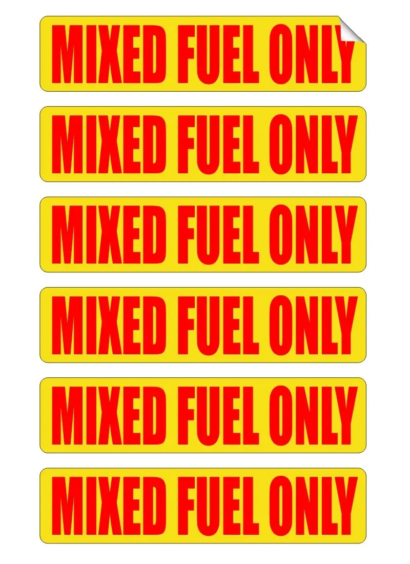 Can Stickers Truck Labels Fuel Ratio 50:1 Vinyl Markers Chainsaw Edger Weed...