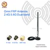 Outdoor Wifi Launch Coverage 2.4G 5.8G Omni Dual-band FRP Antenna