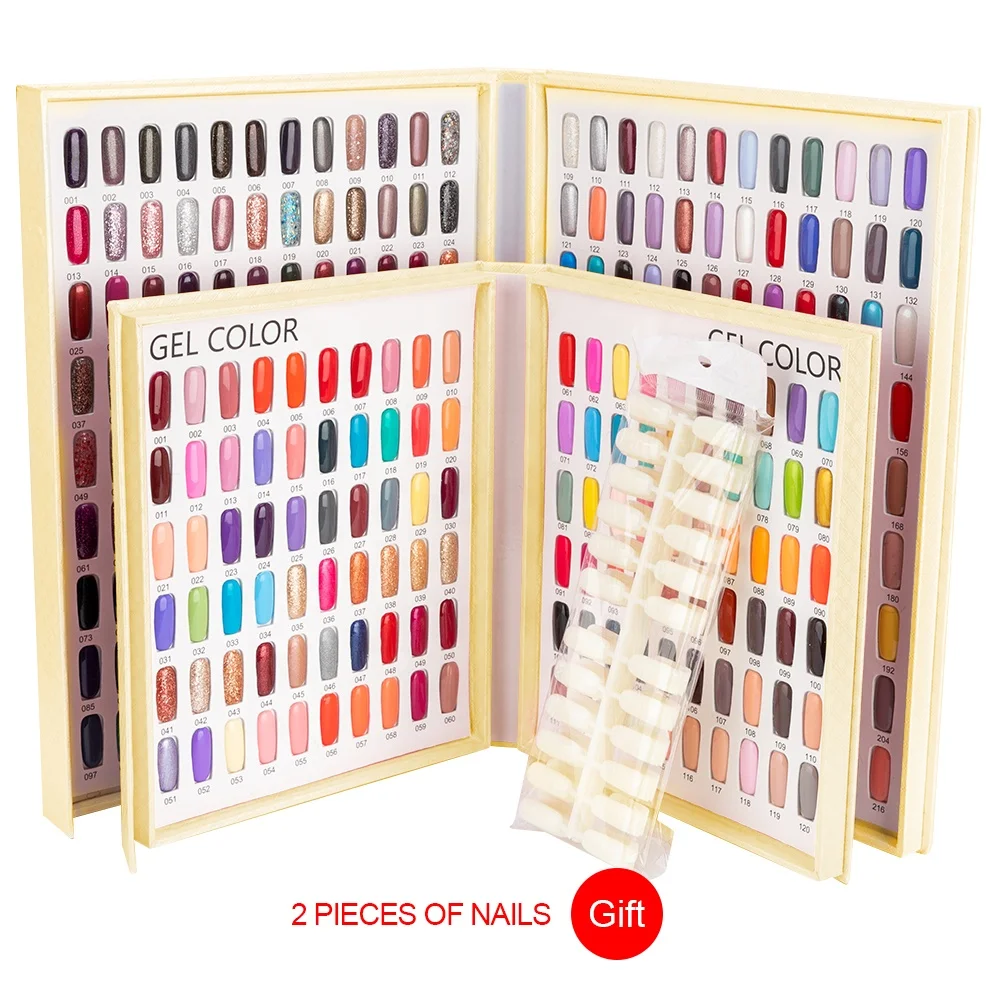 216 Tips Gel Polish Display Nail Art Book Nail Color Chart Buy Nail