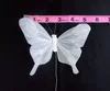 White Shimmer Glitter Small Feather Butterfly 1.5" Wingspan Size