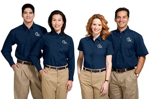 Popular logo print work uniforms Popular logo print work uniforms