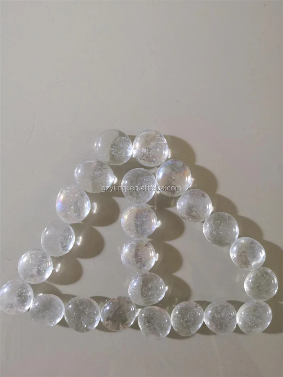 Transparent Decorative Fire Glass Pebbles White For Fire Pit Garden