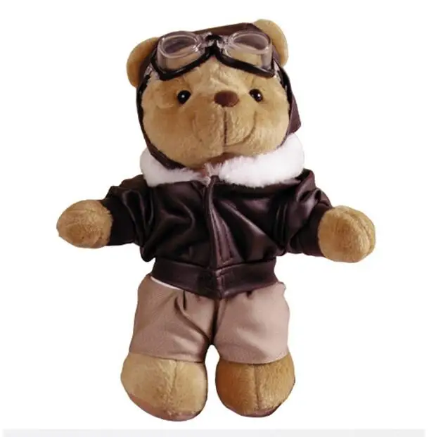 biggles pilot teddy bear