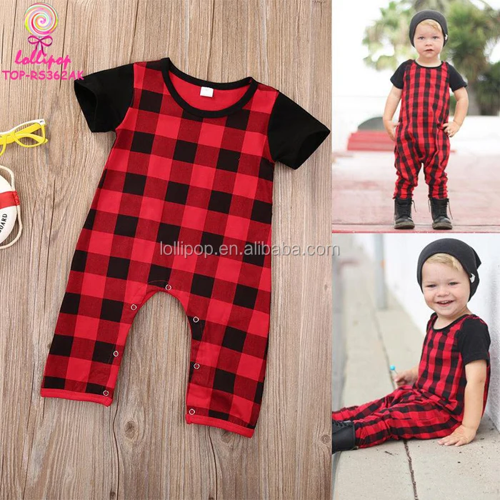 buffalo plaid jumpsuit