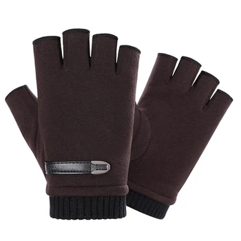 half finger winter gloves