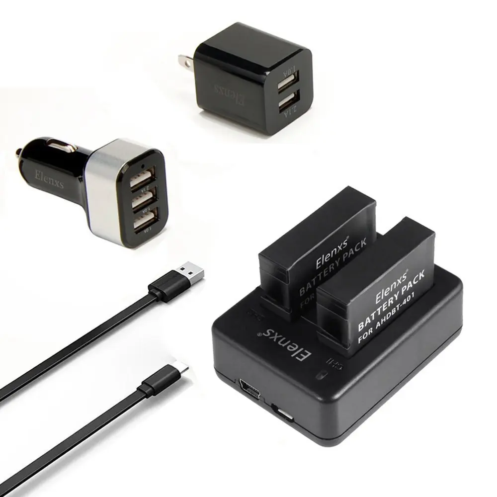 The Essential Gomadic Car and Wall Accessory Kit Designed for The GoPro Hero Session 12v DC Car and AC Wall Charger Solutions with TipExchange