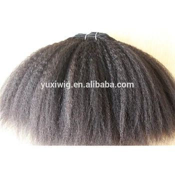 Coarse Yaki Kinky Straight Human Hair Extensions Virgin Brazilian Hair Very Kinky Hair Alibaba Wholesale Buy Kinky Straight Human Hair Coarse Yaki Brazilian Hair Product On Alibaba Com