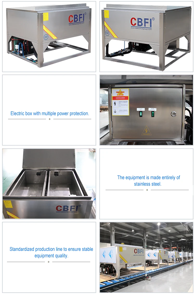 Fully automatic stainless steel crystal ice machine