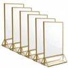 Acrylic Frame Clear Acrylic Sign Holder Gold Border