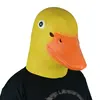 2017 High Quality Yellow Rubber Duck Animal Head Face Mask for Birthday Party Beauty for Kids