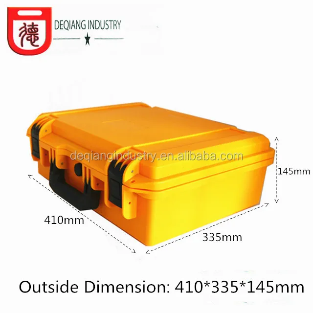 Injection foam inside plastic tool box ease carrying protective waterproof suitcase