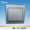 new design 1 gang 1 way wall light switch with silver frame