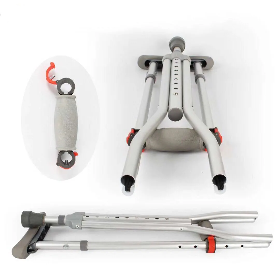 Adjustable aluminum crutch best quality crutch for disabled people