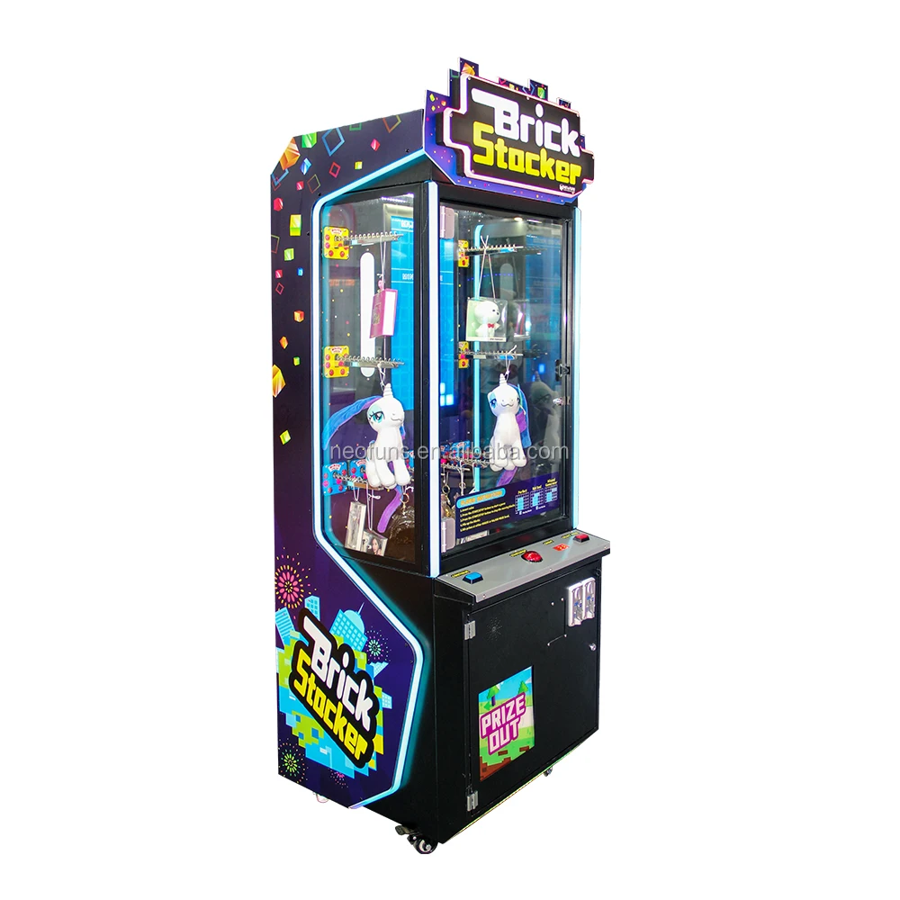 2019 New Arrivals Coin Operated Prize Vending Game Machine Stacker