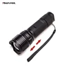 Zoom 3*AAA Battery Tail Press Button 5Modes Aluminum High Power Led Focus Flashlight