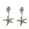 Factory Direct Halloween Cosplay Women Earring Jewelry Gold Starfish Earrings