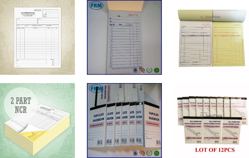 RECEIPT/ ORDER NEW NCR PERSONALISED DUPLICATE A5 INVOICE PADS BOOKS PRINT 