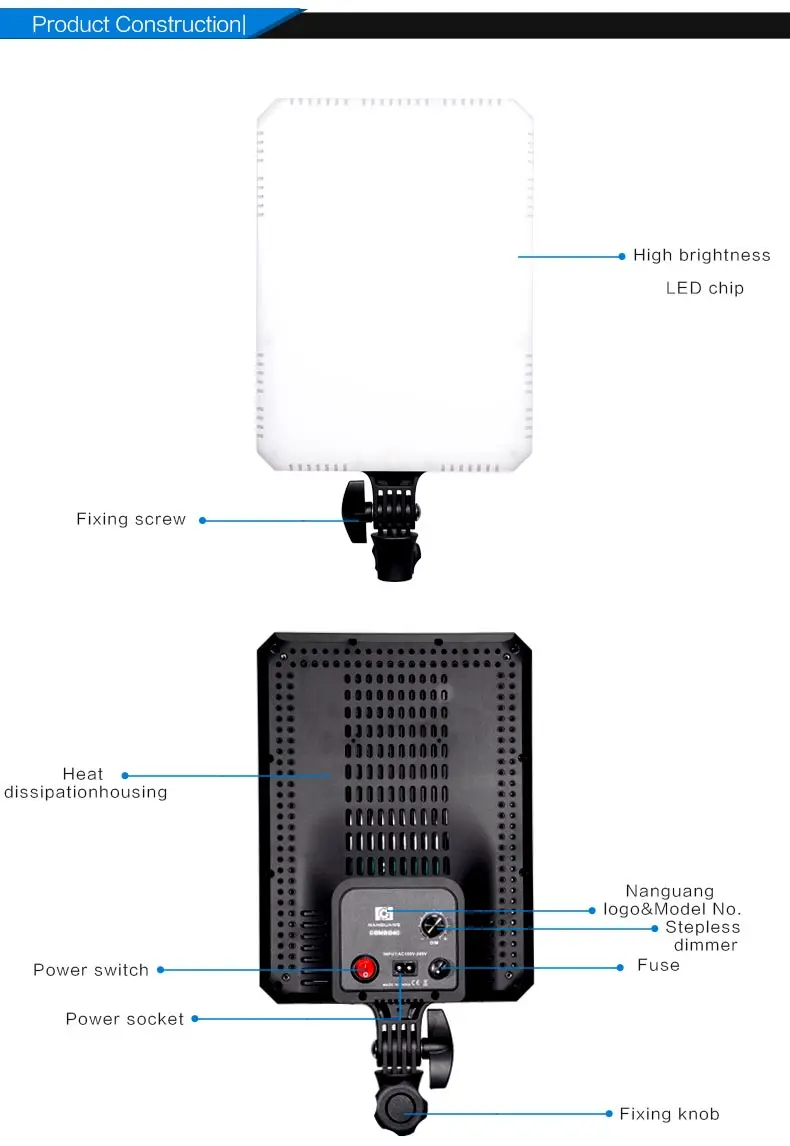 NANGUANG COMBO40 video photo LED light panel CRI 95