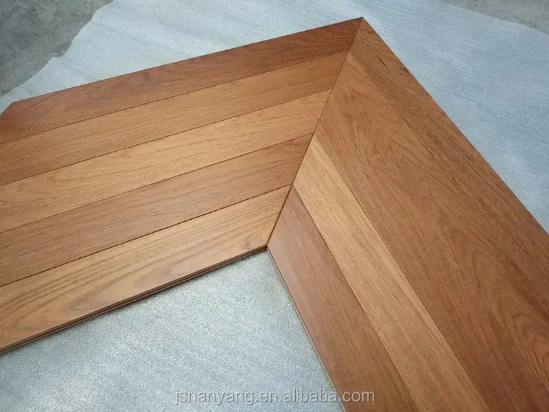 Formaldehyde E1 Grade Fsc Certified Chevron Parquet Engineered Teak