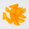 Reusable BPA free Frosted orange shape Plastic Ice Cubes for Whiskey Wine