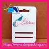 White Paper Hair bow display cards with printed