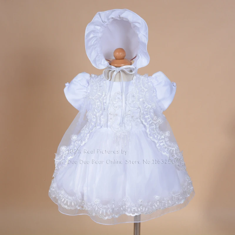 High Quality Baby Girl Dress Toddler Lace Christening Gown