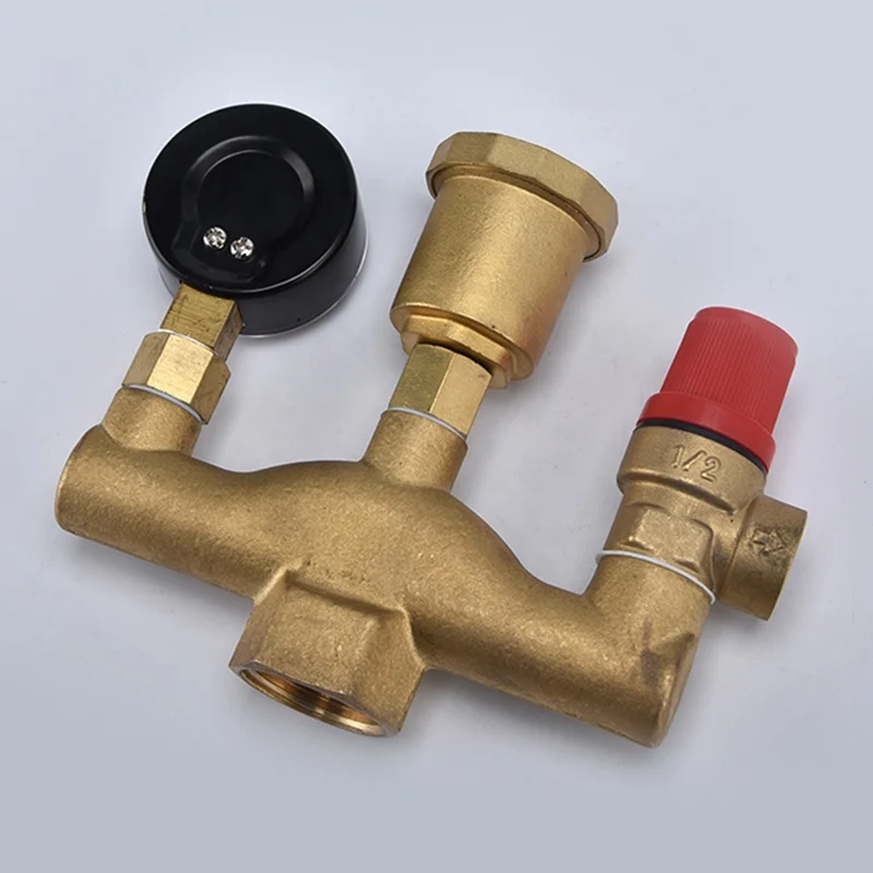 Floor Heating Manifold Boiler Safety Group Set With Automatic Shutoff