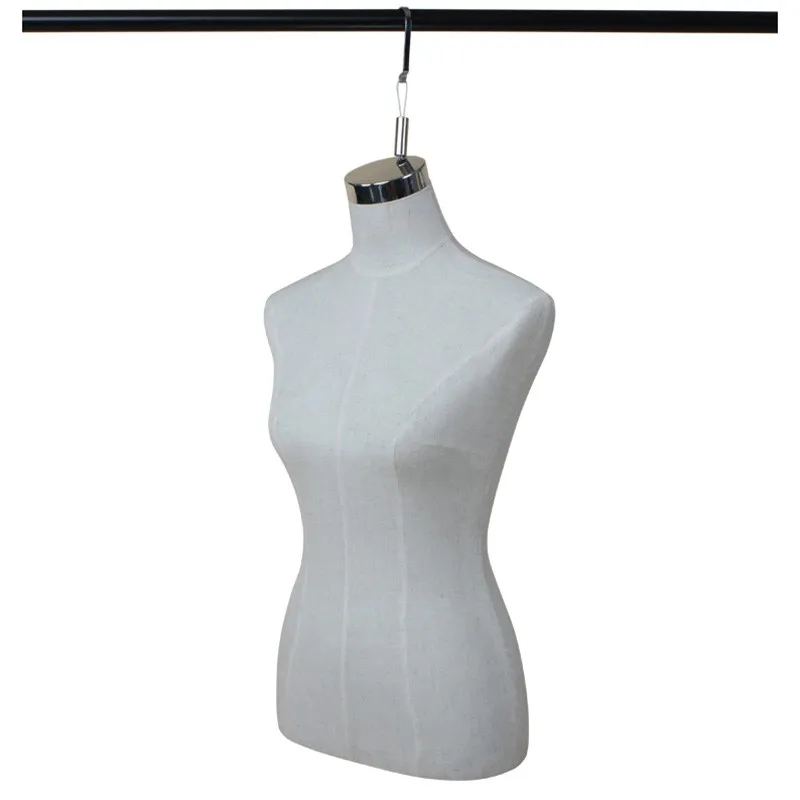 Xinji Top Grade Half Body Female Fabric Hanger Manikin Hanging Body
