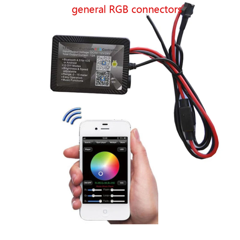 12V 10PC Smart Blue-tooth Controller Motorcycle LED Lighting Flexible Bright Led Light