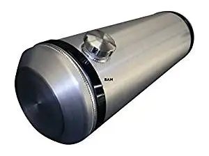 10x33 End Fill Spun Aluminum Gas Tank - with Internal Baffle 11 Gallons - 3/8 NPT