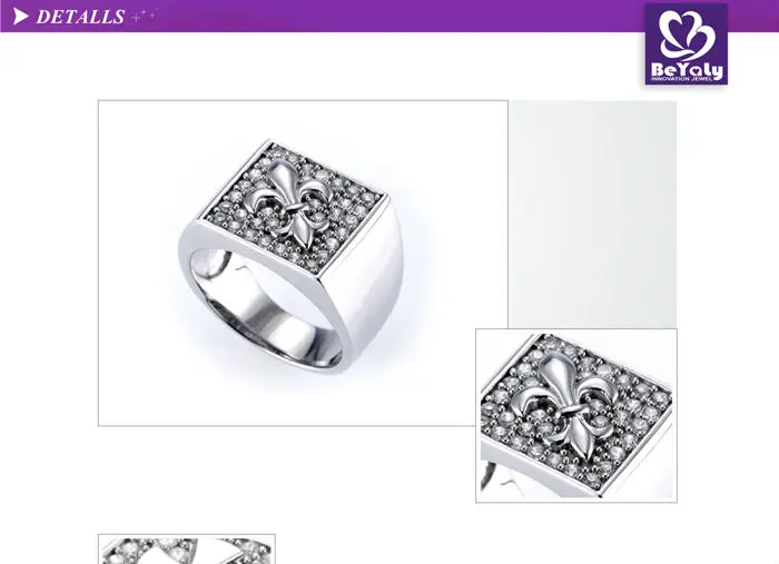 Boutique gold snake design men's sterling silver rings