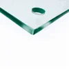 10mm 12mm tempered safety door shower glass panel with holes