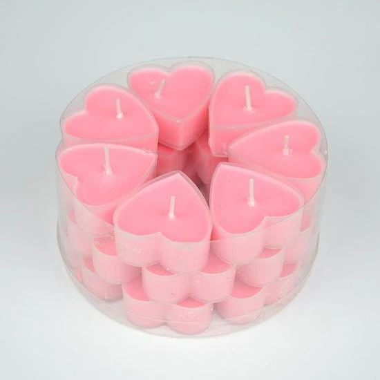 Pink Heart Series Romantic Gift For Proposal Tealight Candles On Sale