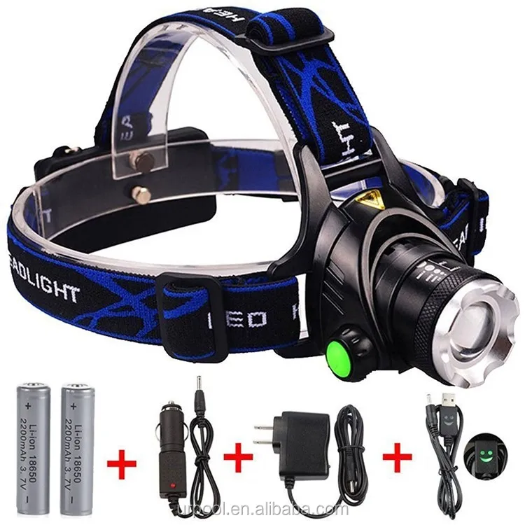 led head lamp with head strap powerful headlamp 10w led light