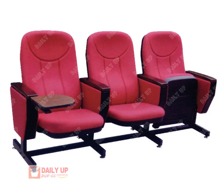 Auditorium Link Seating Price Lecture Convention Hall Seating with Writing Tablet Moving Leg Study Chair With Writing Pad