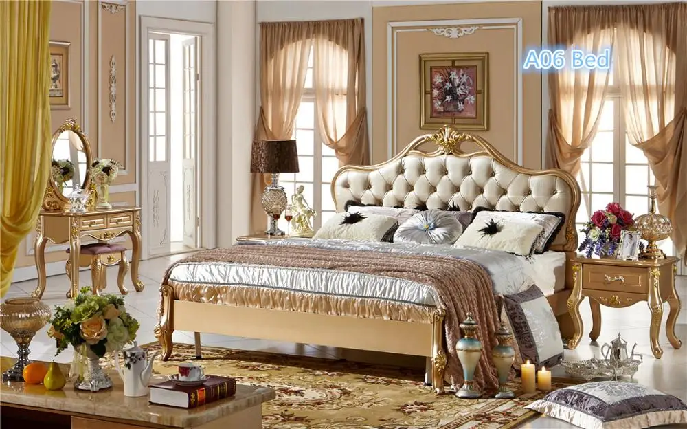 Solid Wood Luxury Royal Indian Wooden King Bed Design - Buy King Bed ...