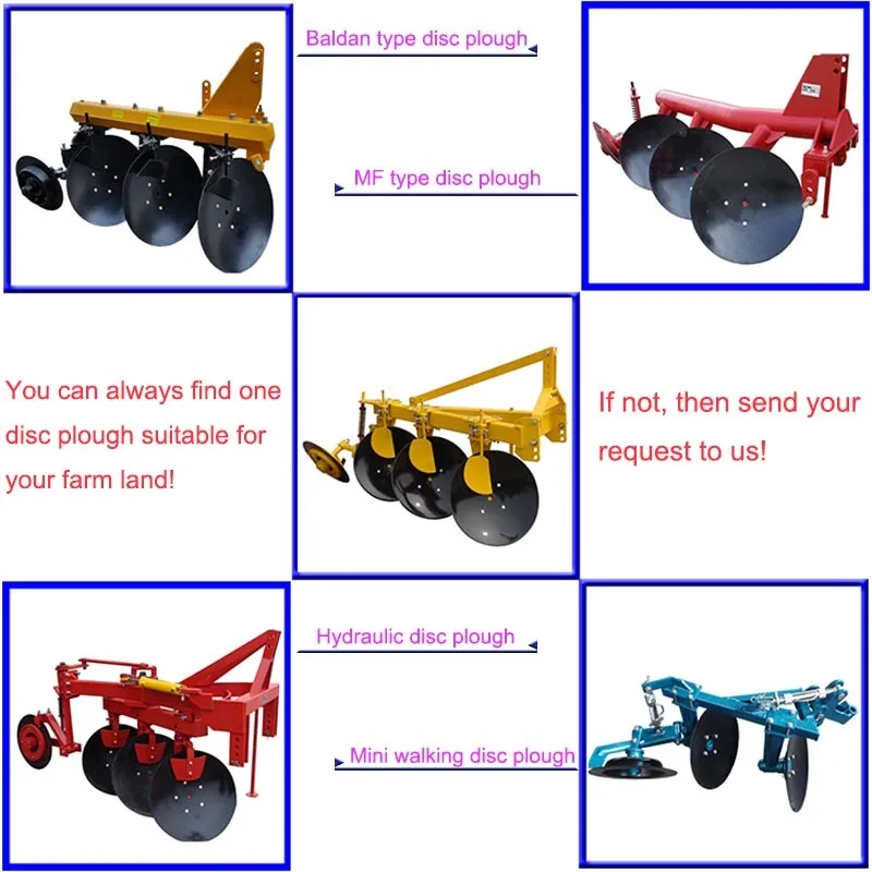 6 discs paddy disc plough for South Asia