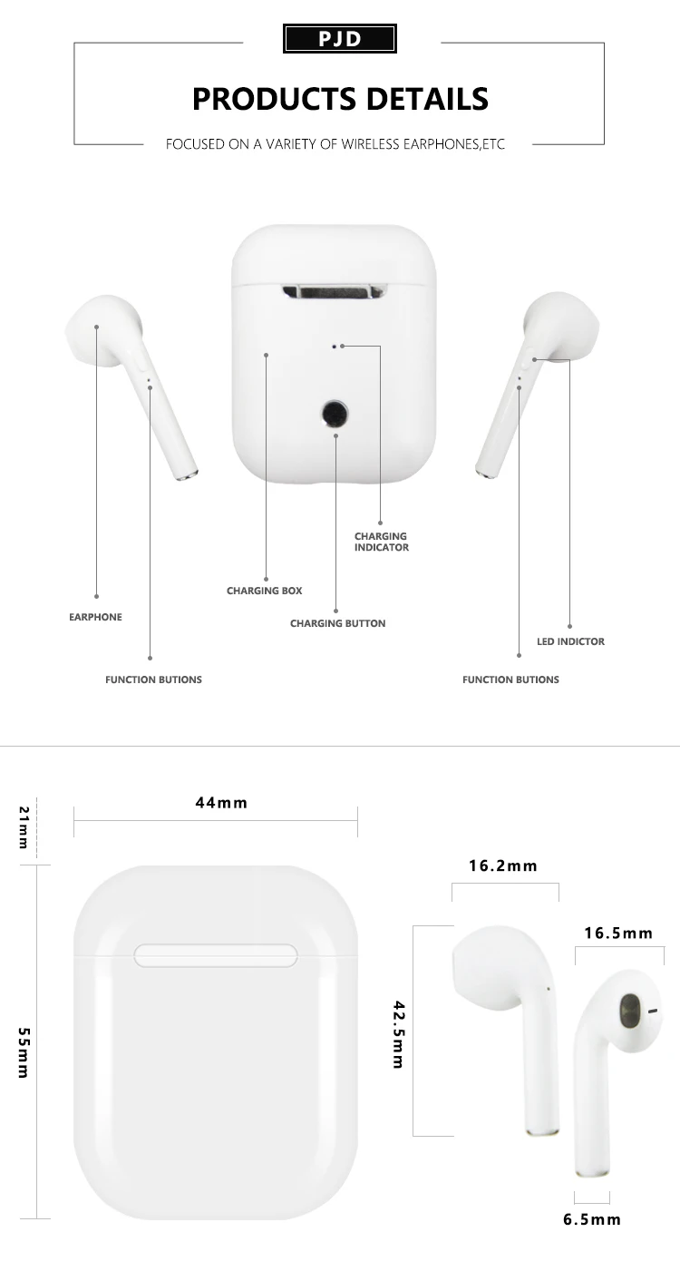 KC Certification i9s TWS Wireless Earbuds I9S Headphones with True Stereo Wholesale Price BT 5.0 Headset - ANKUX.COM