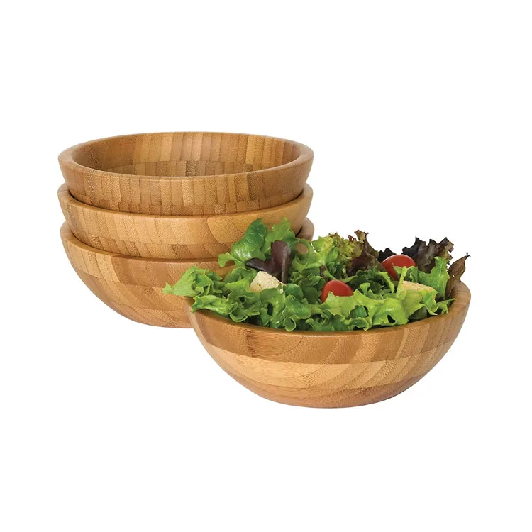 Multiple Sizes Large Round Bamboo Salad Bowl Wooden Bowl Buy Bamboo