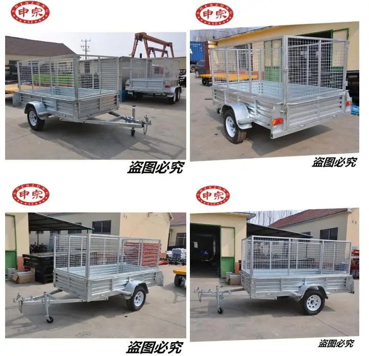 8*5ft Galvanized Box Cage Car Tipping Trailer Buy Car Trailer,Car Box